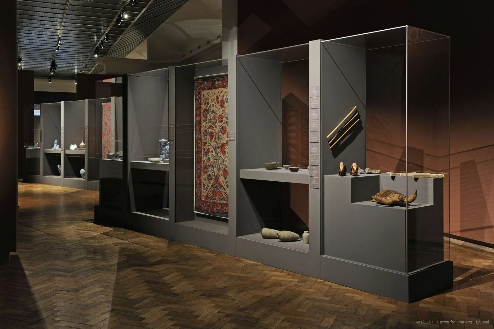 museum display showcases Centre for Fine Arts
