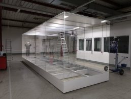 giant glass display cases